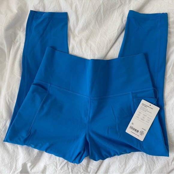 Athleta Salutarion Stash High Rise Sz L/G - Cornflower Shade - Picture 2 of 5
